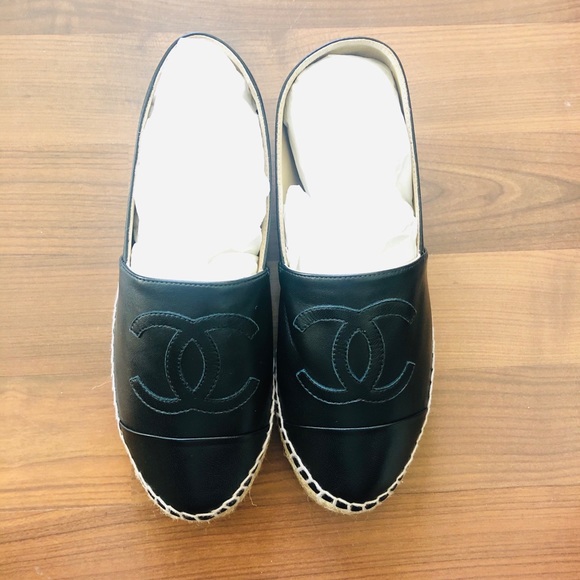 🔥SOLD🔥Chanel Espadrilles NIB Black Lambskin - Picture 2 of 5